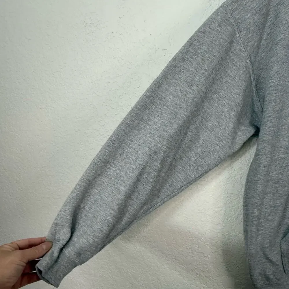 Travis Scott Cactus Jack Running Wild Varsity Hoodie Gray Streetwear Casual - Picture 3 of 7